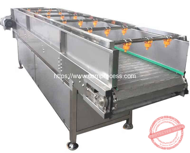 Automatic-Sweet-Corn-Kernel-Conveyor-with-Water-Spray-Cleaning-Function